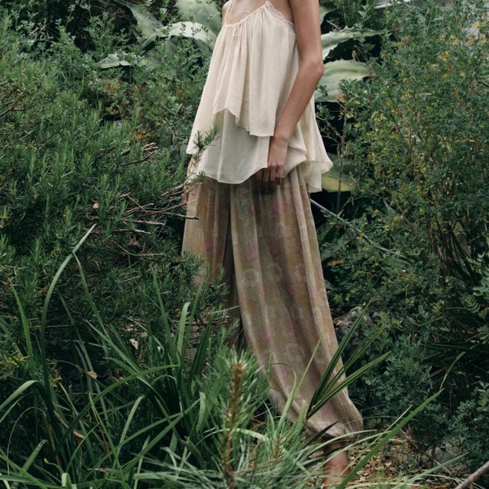 ZARA Floral Balloon Pants